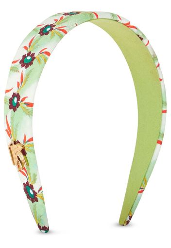ETRO Stirnband mit Blütenmuster - Grün