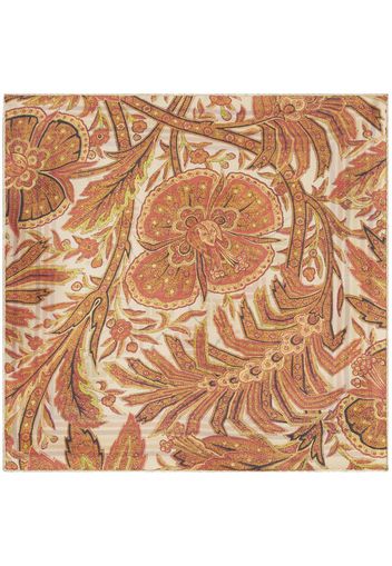 ETRO geometric-print silk pocket square - Nude