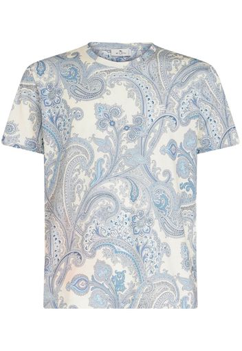 ETRO paisley-print cotton T-shirt - Weiß