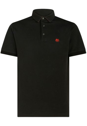 ETRO Poloshirt mit Logo-Stickerei - Schwarz