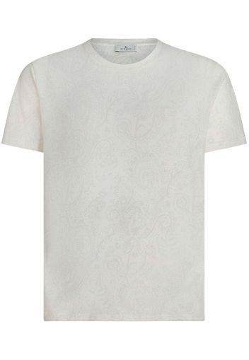 ETRO T-Shirt mit Paisleymuster - Weiß