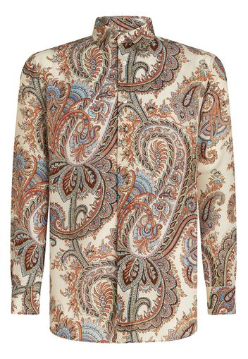 ETRO paisley-print cotton shirt - Nude