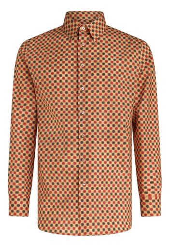 ETRO geometric-print cotton shirt - Nude