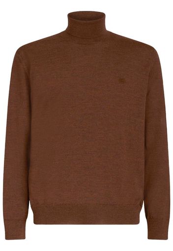 ETRO roll-neck virgin wool jumper - Braun