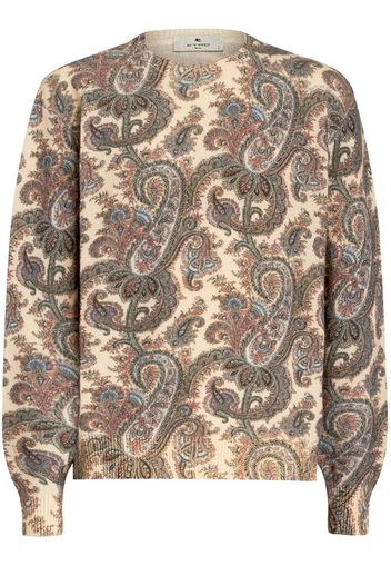 ETRO paisley-print wool jumper - Nude