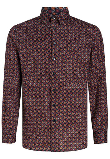 ETRO graphic-print cotton shirt - Rot