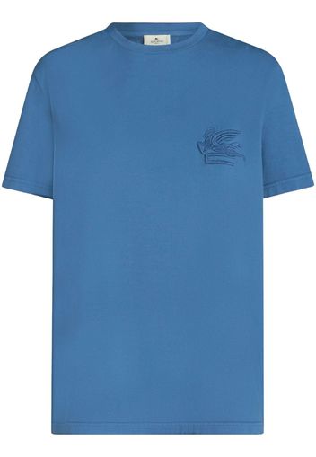 ETRO Pegaso-motif cotton T-shirt - Blau