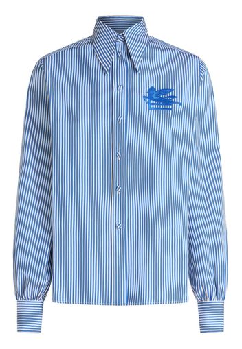 ETRO striped cotton shirt - Blau