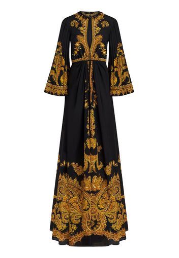 ETRO Seidenmaxikleid mit Paisley-Print - Schwarz