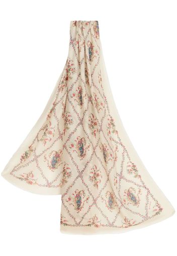 ETRO floral-print scarf - Weiß