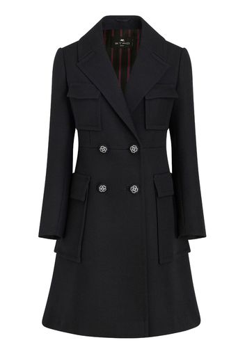 ETRO double-breast wool coat - Schwarz