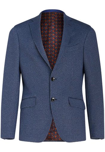 ETRO notched-lapels jersey blazer - Blau