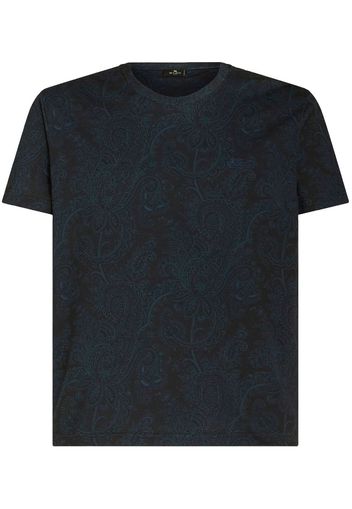 ETRO paisley-print cotton T-shirt - Blau