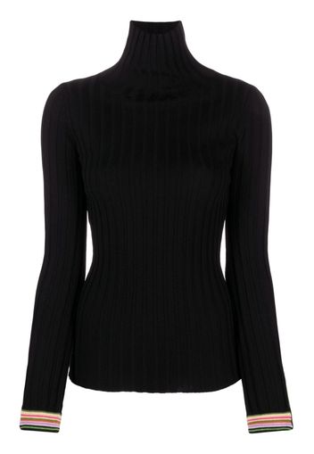 ETRO striped-edge wool jumper - Schwarz