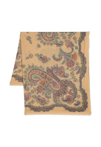 ETRO Bombay paisley-print scarf - Nude