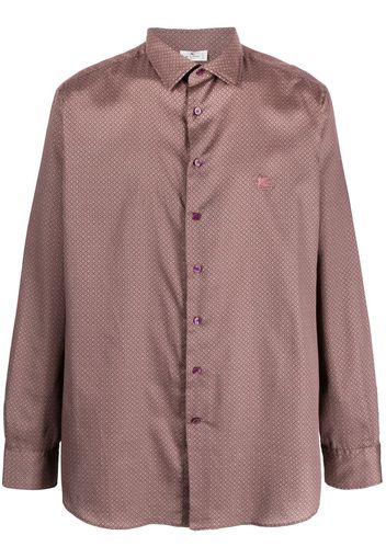 ETRO geometric-pattern long-sleeve shirt - Rosa