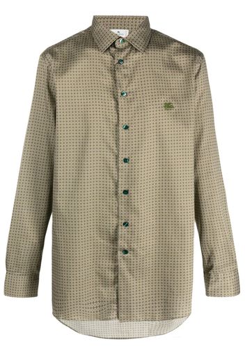ETRO geometric-pattern long-sleeve shirt - Grün