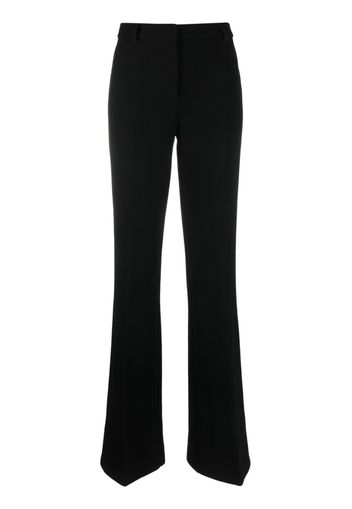 ETRO high-waisted wool-blend flared trousers - Schwarz