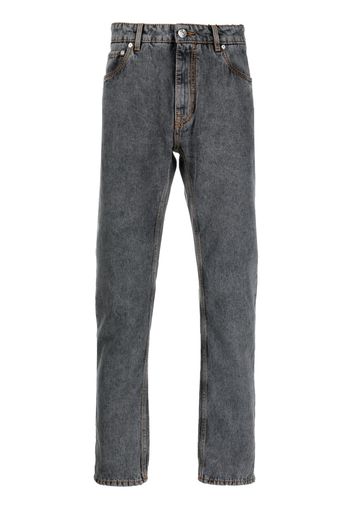 ETRO Tapered-Jeans mit Logo-Stickerei - Grau