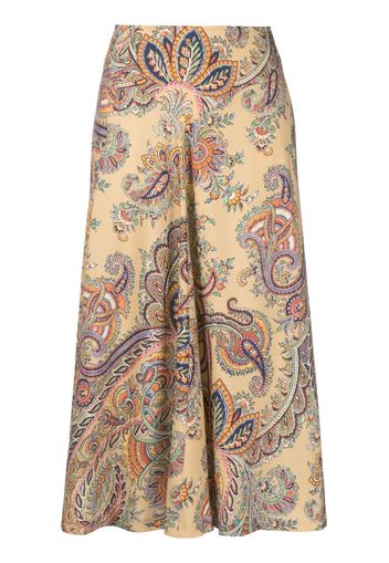 ETRO Midirock mit Paisley-Print - Nude