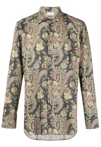 ETRO paisley-print cotton shirt - Braun