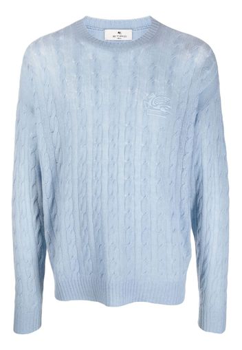 ETRO cashmere cable-knit jumper - Blau