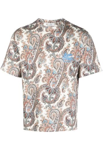 ETRO paisley-print cotton T.-shirt - Nude