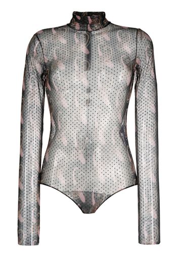 ETRO paisley-print bodysuit - Schwarz