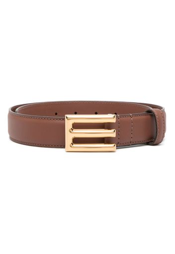 ETRO logo-buckle leather belt - Braun