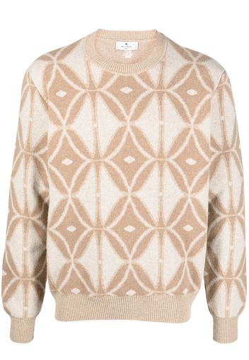 ETRO intarsia-knit wool jumper - Nude