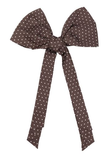 ETRO polka-dot print silk bow tie - Braun