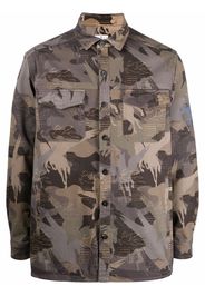 ETRO camouflage-pattern button-fastening shirt - Grün