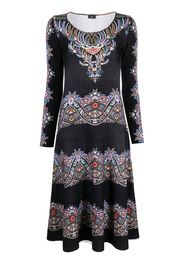 ETRO floral-jacquard wool dress - Schwarz