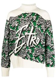 ETRO paisley intarsia-knit jumper - Nude