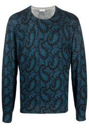 ETRO paisley-print pullover sweater - Blau