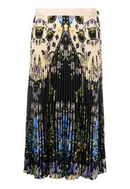 ETRO floral-print pleated skirt - Nude