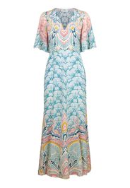 ETRO paisley-pattern maxi dress - Blau