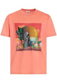 ETRO graphic-print detail T-shirt - Rosa