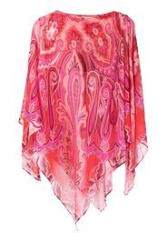 ETRO paisley-print asymmetric blouse - Rosa