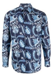 ETRO paisley-print button-up shirt - Blau