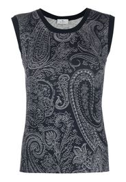 ETRO paisley-print vest - Blau