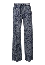 ETRO paisley-print trousers - Blau