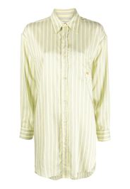 ETRO logo-embroidered striped shirt - Gelb