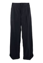 ETRO pinstripe wide-leg wool trousers - Blau