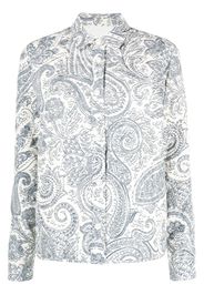 ETRO paisley-print quilted jacket - Weiß