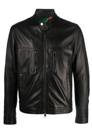 ETRO leather biker jacket - Schwarz