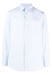 ETRO striped long-sleeve linen shirt - Weiß