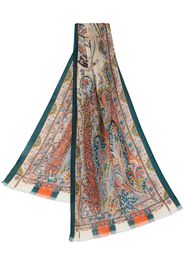 ETRO paisley-print cashmere scarf - Grün