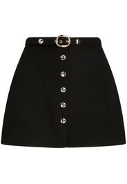 ETRO belted virgin wool miniskirt - Schwarz