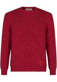 ETRO logo-embroidered cashmere jumper - Rot